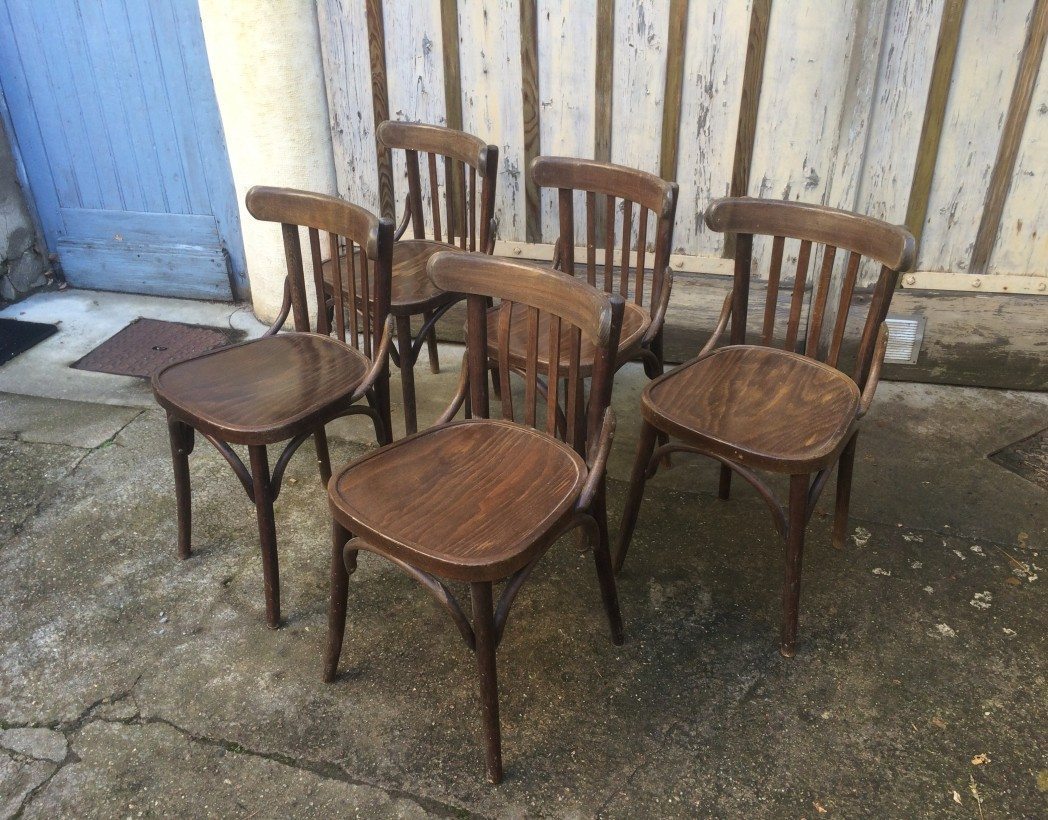 table et chaise bistrot ancienne