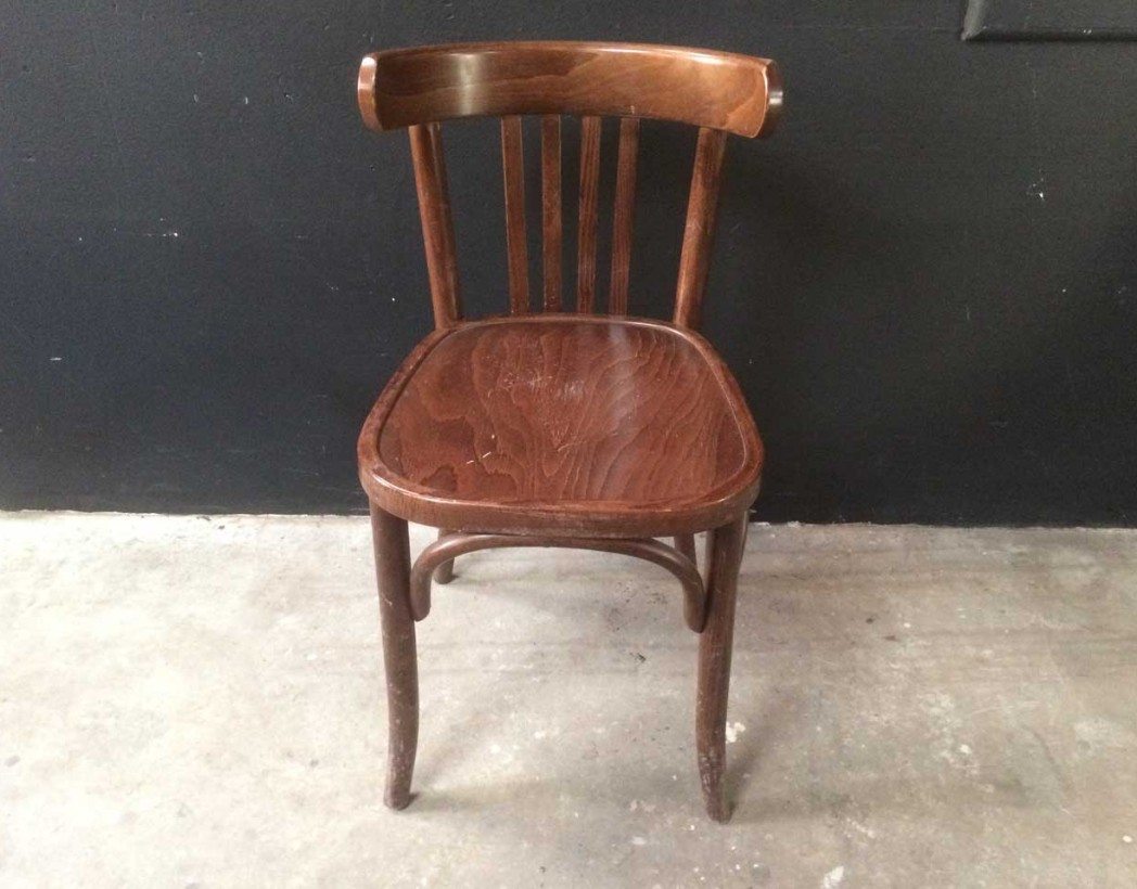 Chaise bistrot ancienne bois