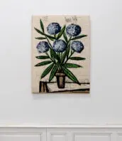 canevas vintage tapisserie hortensias bleus bernard buffet 5Francs 7 172x198 - Canevas tapisserie vintage "Les Hortensias Bleus" Bernard Buffet 1971