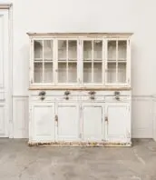 Buffet ancien vaisselier sapin 1950 belle patine 1 172x198 - Très grand vaisselier ancien en sapin, 1950, belle patine d'origine