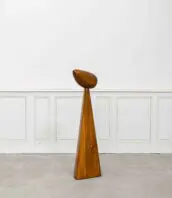 Sculpture contemporaine bois massif 5francs 1 bis 172x198 - Sculpture contemporaine en chêne massif 1980