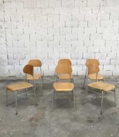 chaise-ecole-tcheque-bois-metal-ligne-epuree-vintage-lot-5francs-0