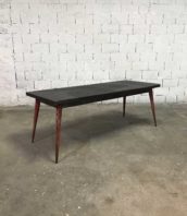 ancienne grande table tolix 200cm patine pauchard industrielle 5francs 1 172x198 - Rare ancienne grande table Tolix pieds rouge et plateau décapé