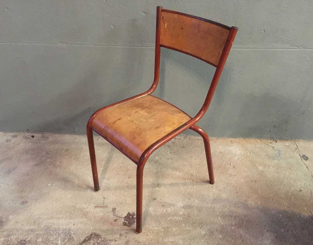 ensemble-4-chaises-ecole-vintage-rouge-mullca-5francs-3