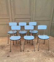 ensemble-chaise-formica-bleues-annee-vintage60-5francs-1