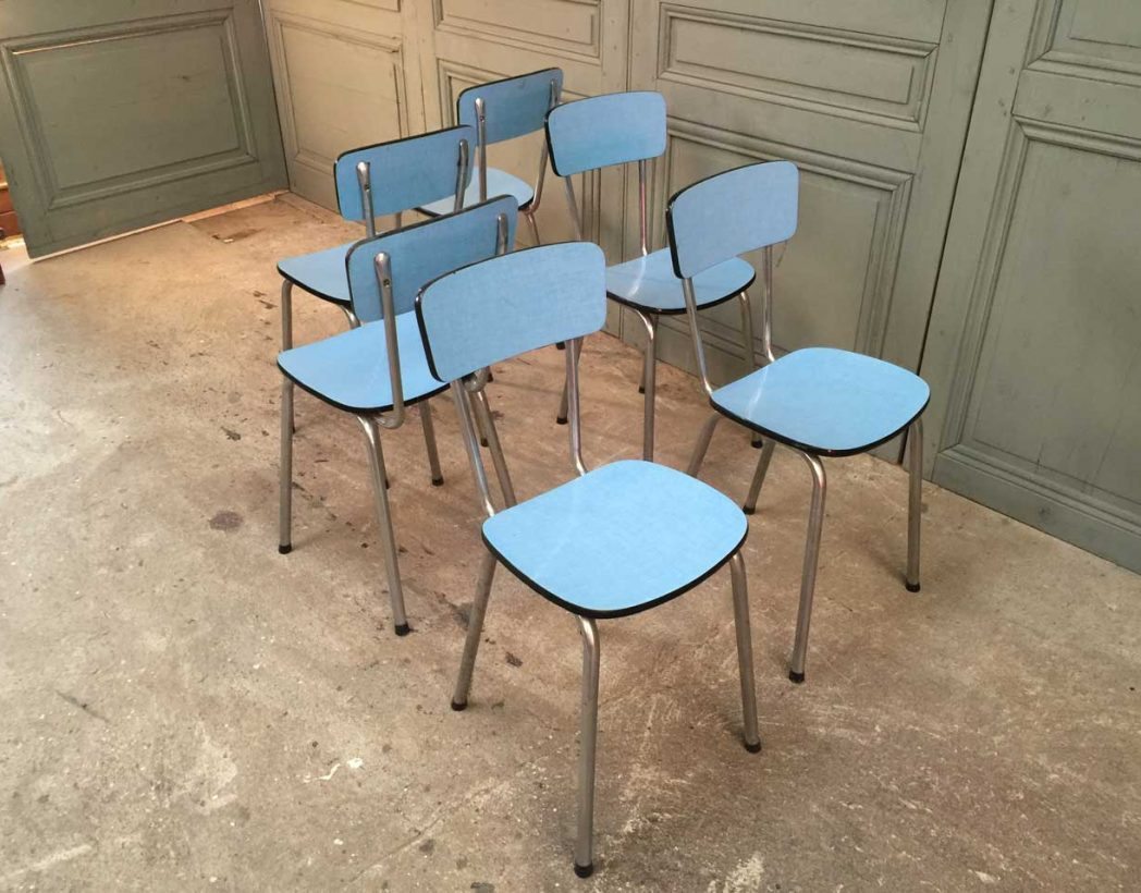 ensemble-chaise-formica-bleues-annee-vintage60-5francs-6