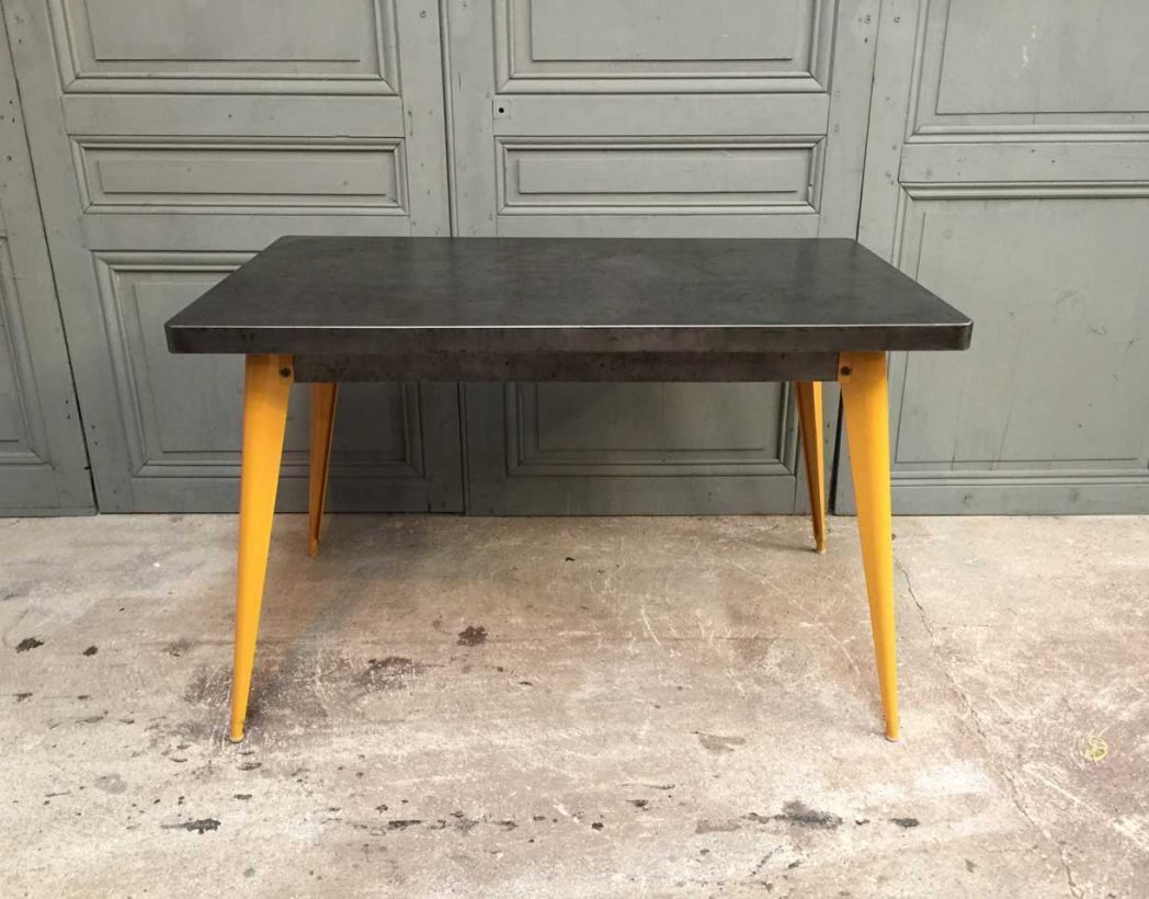 Table 55 Tolix - Noir Foncé - 70 x 70 cm