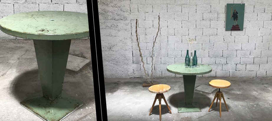 ancienne-table-tolix-ronde-xavier-pauchard-patine