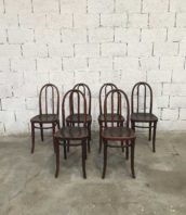 ensemble 6 chaises bistrot thonet fonce bar 5francs 1 172x198 - Ensemble 6 chaises THONET bistrot dossier arrondi