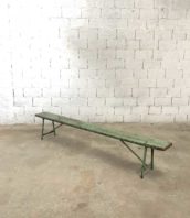 ancien petit banc vert 250cm usine ecole 5francs 1 172x198 - Ancien banc d'école  vert d'eau bois et métal en 250 cm