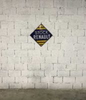 ancienne plaque emaillee stock renault double face garage 5francs 1 172x198 - Rare plaque émaillée double faces STOCK RENAULT