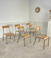 chaises ecole vintage Stella 5Francs 1 172x198 - Ensemble de 16 chaises d'école STELLA vintage