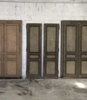 ancienne porte 19eme dorure materiau 5francs 2 172x198 - Lot 3 paires portes anciennes XIXe