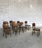 lot 21 chaises bistrot thonet bar vintage 5francs 1 172x198 - Ensemble de 21 chaises de bistrot bar Thonet année 50