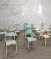 chaise hopital metal 45cm lot 5francs 1 172x198 - Chaises d'hôpital en métal ensemble de 18 hauteur assise 45cm
