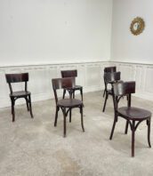 chaises Baumann vintage grand dossier bistrot 5Francs 1 172x198 - Ensemble de 24 chaises de bistrot Baumann foncé avec grand dossier