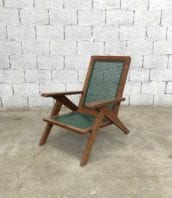 fauteuil jardin pierre jeanneret année50 30cm 5francs 1 172x198 - Fauteuil de jardin style Pierre Jeanneret année 50 assise 30cm