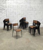 Lot 18 chaises universite mullica modèle 510 pied compas industriel assise 44cm 5francs 1 172x198 - Série de 15 chaises d'école d'atelier MULLCA 510 pieds compas