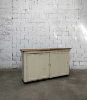 enfilade porte coulissante atelier patine bois 5francs 1 172x198 - Ancien buffet d'atelier 2 portes coulissantes patine d'origine