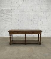ancienne table console de drapier chêne massif longue 200cm 5francs 1 172x198 - Ancienne petite table de drapier en chêne massif longueur 200 cm