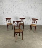 ensemble de 4 chaises de bistrot thonet wien modele 221 hauteur assise 47cm dossier a eventail 5francs 1 172x198 - Ensemble de 4 chaises de bistrot Thonet WIEN modèle n°221