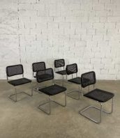 ensemble de 6 fauteuils b32 marcel breuer cannage noir 5francs 1 172x198 - Ensemble de 6 fauteuils n°B32 Marcel Breuer cannage noir