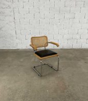 fauteuil B64 Marcel Breuer pour Thonet dossier cannage assise simili cuire 5francs 1 172x198 - Fauteuil n°B64 Marcel Breuer pour Thonet cannage assise simili-cuir