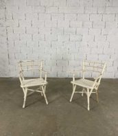 fauteuils de jardin thonet n14104 patine origine blanche hauteur assise 46cm 5francs 1 172x198 - Paire de fauteuils de jardin Thonet n°14104 patine d'origine blanche