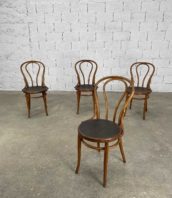 ensemble de 4 chaises de bistrot jacob et josef kohn a volutes hauteur assise 45cm 5francs 1 172x198 - Ensemble de 4 chaises de bistrot Jacob et Josef KohN à volutes