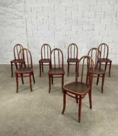 ensemble de 8 chaises modele 638 thonet grand dossier couleur acajou hauteur assise 47cm 5francs 1 172x198 - Ensemble de 8 chaises n°638 Thonet acajou grand dossier modèle rare