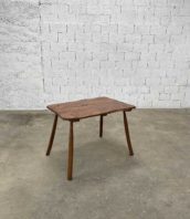 petite table art populaire brutaliste 106cm bois 5francs 1 172x198 - Petite table brutaliste art populaire 106 cm bois massif