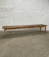 table ferme 399cm massif atelier ancienne 5francs 1 172x198 - Immense table de ferme bois massif 399 cm pieds fuseaux