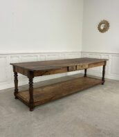 table drapier 1900 noyer chene table vintage 5Francs 1 172x198 - Table de drapier en noyer et chêne 250 cm