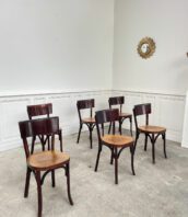 chaises bistrot vintage baumann etienne chateaucreux 5Francs 2 172x198 - Série de 6 chaises de bistrot Baumann modèle Etienne