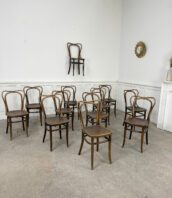 chaises thonet bois bistrot 5Francs 1 172x198 - Ensemble de Chaises de bistrot Thonet motif pyrogravé