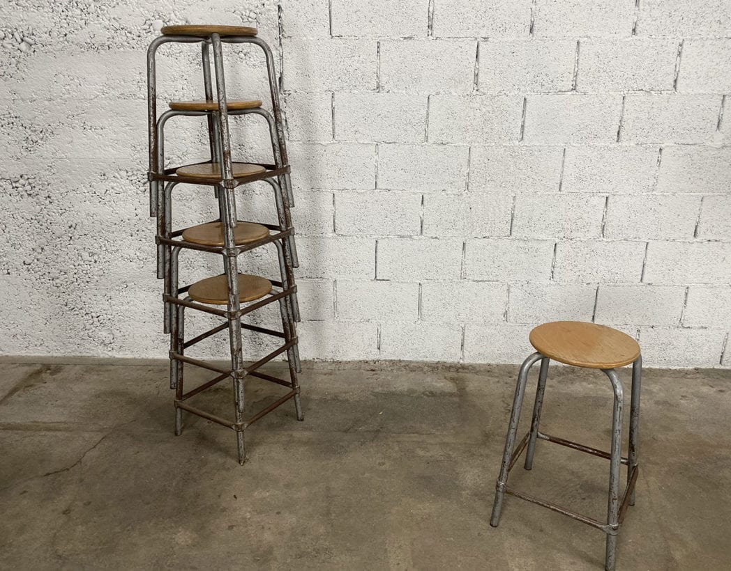 tabouret-ecole-laboratoire-bois-metal-5francs-5