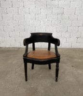 fauteuil-louis-philippe-bois-noir-cuir-cognac-patine-vintage-retro-5francs-1