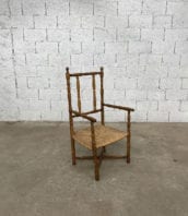 fauteuil-paille-bois-tourne-rustique-boheme-campagne-vintage-5francs-1