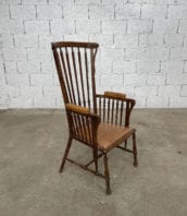 fauteuil-windsor-bois-cuir-patine-vintage-retro-5francs-2