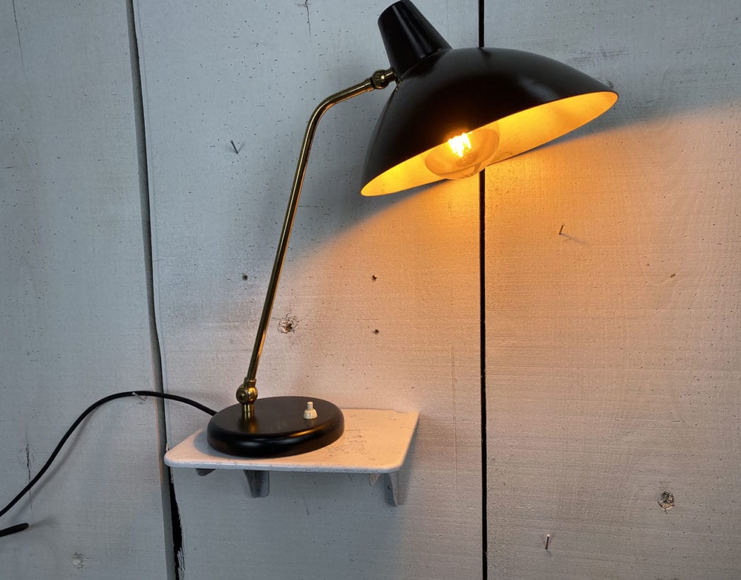 Lampe de bureau vintage années 60 dans le goût de Jean-Boris Lacroix