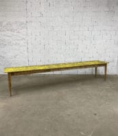 grande-ancienne-table-ferme-guinguette-refectoire-campagne-pin-patine-jaune-deco-boheme-chic-vintage-5francs-2