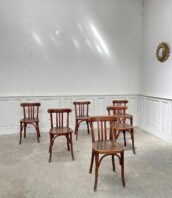 chaises bistrot bois vintage 1930 Fischel 5Francs 4 172x198 - Set de 19 anciennes chaises de bistrot Fischel années 30