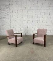 paire-fauteuils-andre-sornay-chauffeuses-tissu-bouclette-hetre-vintage-5francs-1