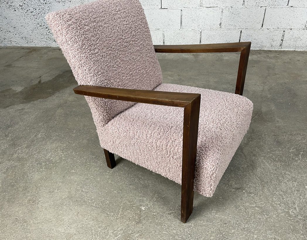 paire-fauteuils-andre-sornay-chauffeuses-tissu-bouclette-hetre-vintage-5francs-4