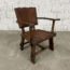 ancien-fauteuil-brutaliste-cuir-bois-esprit-olavi-hanninen-vintage-5francs-3