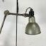 ancienne-lampre-gras-ravel-modele201-patine-verte-kaki-vintage-lampe-architecte-lampe-bureau-sur socle-bois-5francs-2