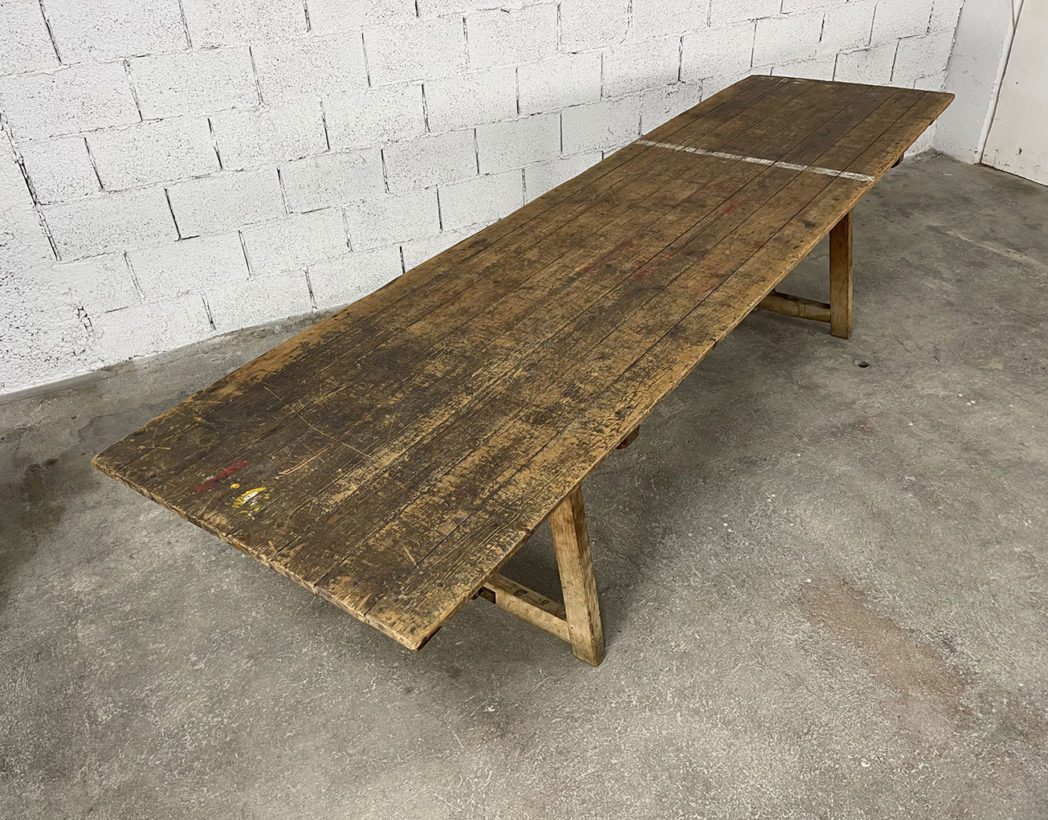 ancienne-table-de -ferme-table-de-marche-table-pliable-deco-rustique-deco-boheme-patine-5francs-5