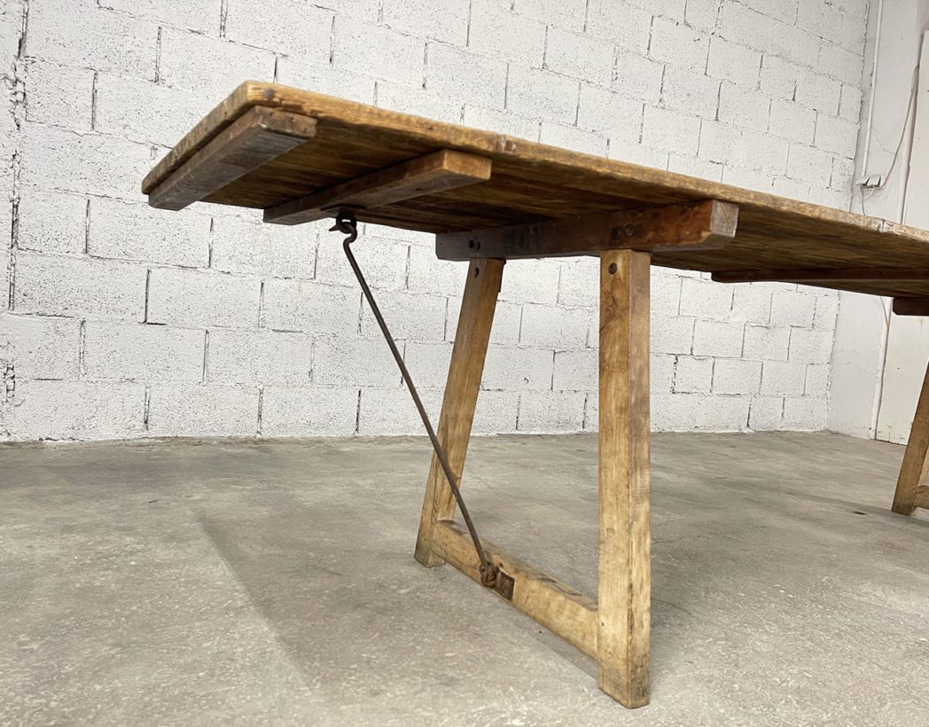 ancienne-table-de -ferme-table-de-marche-table-pliable-deco-rustique-deco-boheme-patine-5francs-8