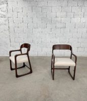 anciens-fauteuils-baumann-traineau-hetre-assise-tissu-bouclette-vintage-5francs-1