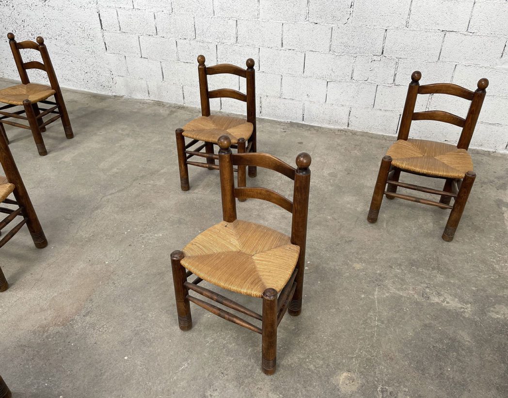 ensemble-anciennes-chaises-charles-dudouyt-chene-paille-tressee-vintage-5francs-6
